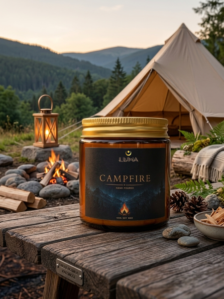 S&oacute;jov&aacute; sv&iacute;čka Campfire &ndash; vůně t&aacute;bor&aacute;ku a př&iacute;rody LC-CAMP-120 фото