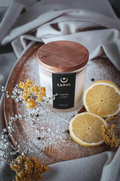Свічка Lemon Cake &ndash; лимон, ваніль та мед SV-LMK-225 фото