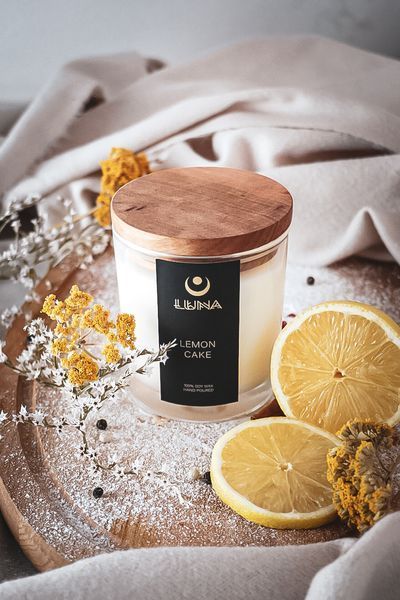 Свічка Lemon Cake &ndash; лимон, ваніль та мед SV-LMK-225 фото