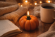 Pumpkin candle made of beeswax &ndash; handmade decorative candle, DS-VV-10