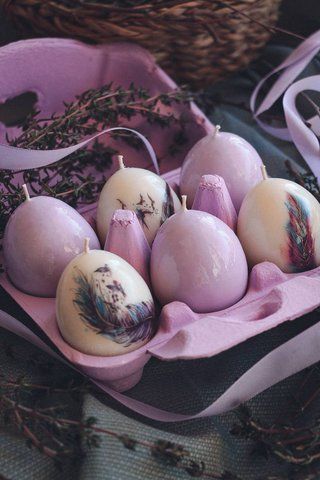 Egg Candles &ndash; Spring Decorative Candle Set (6 pcs)