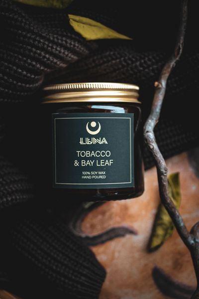 Soy Candle Tobacco & Bay Leaf, SV-TBL-120
